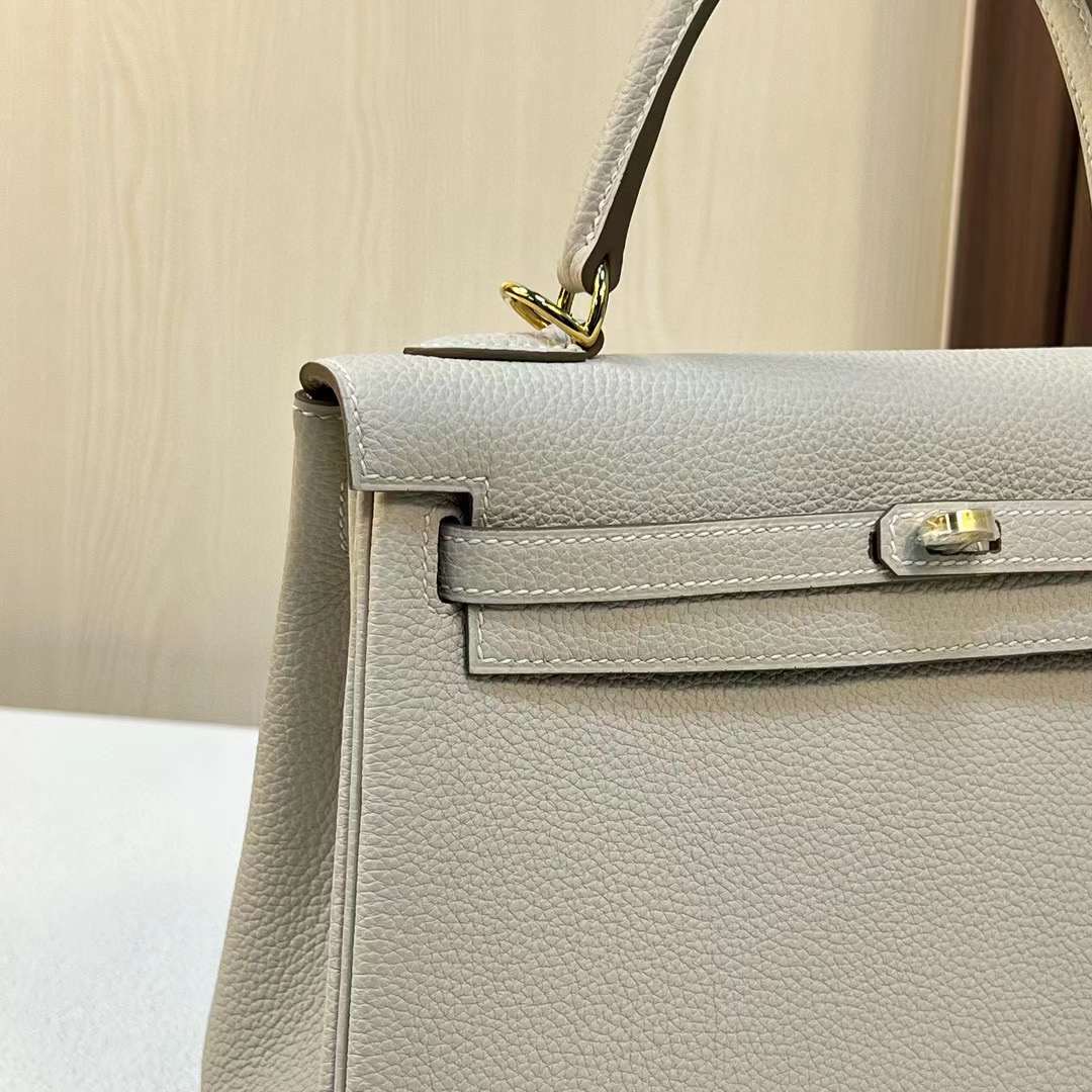 Qatar Doha Hermès KL 25 Togo Ck10 Craie 奶昔白 Gold Hardware
