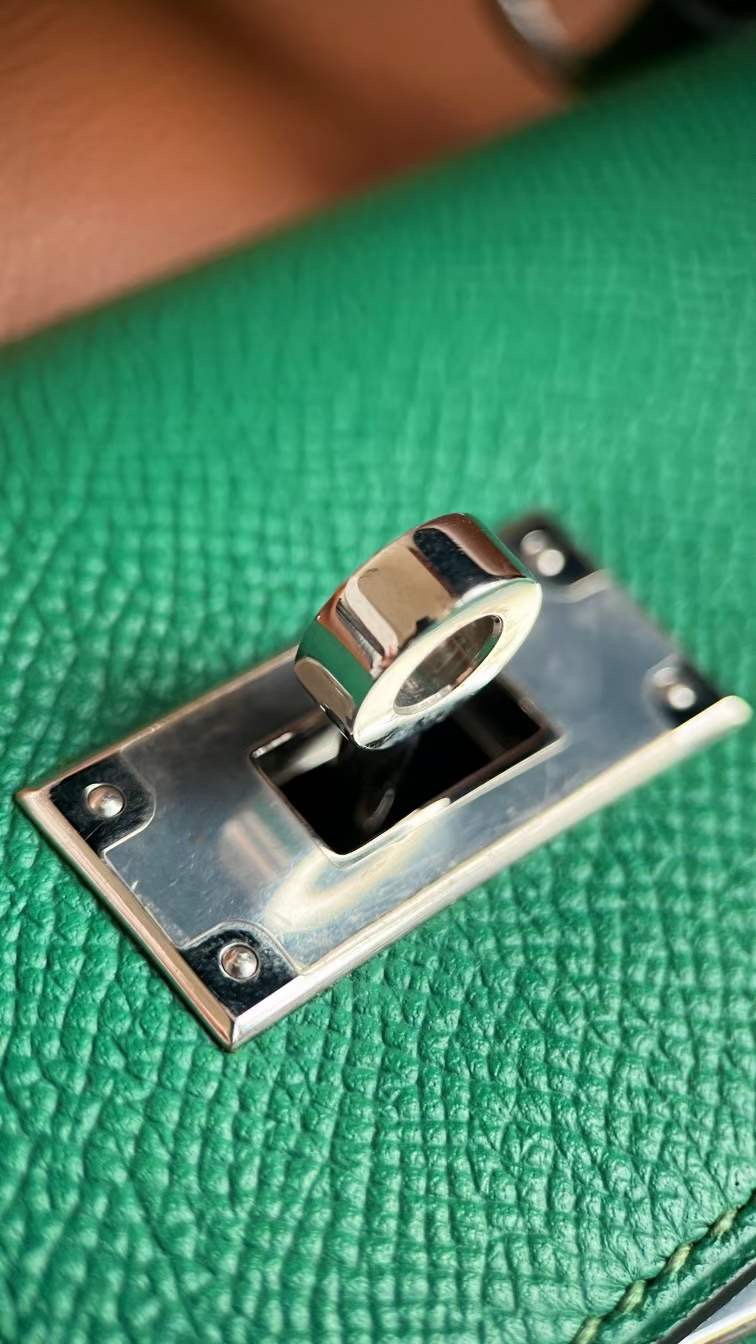 HM KL 28cm Epsom U4 Vert Vertigo 丝绒绿