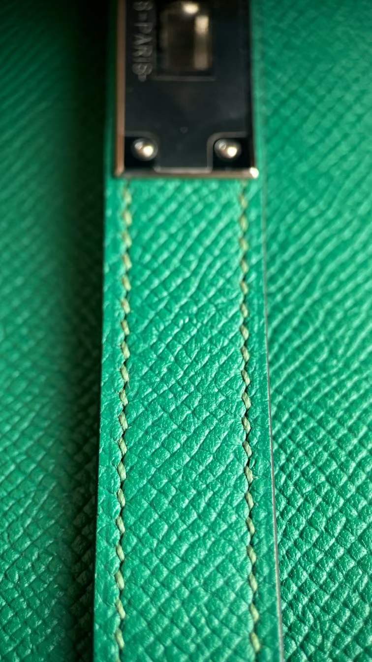 HM KL 28cm Epsom U4 Vert Vertigo 丝绒绿