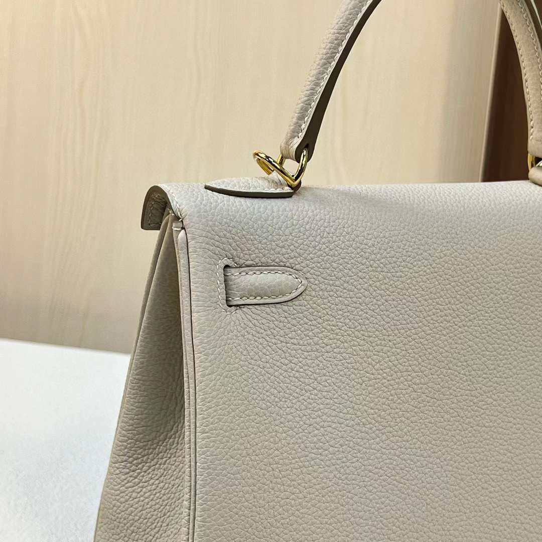 Qatar Doha Hermès KL 25 Togo Ck10 Craie 奶昔白 Gold Hardware