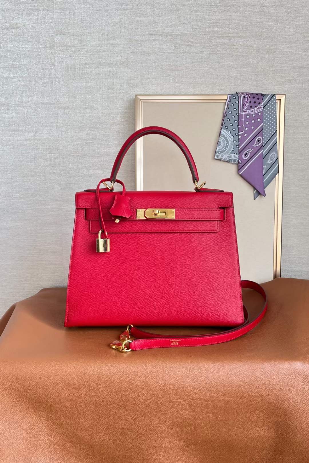 HM kl 28cm epsom Q5 Rose casaque