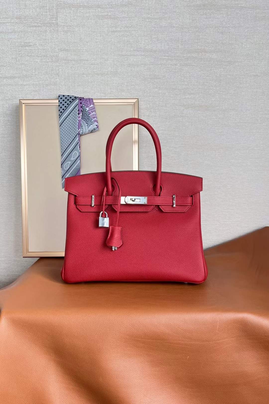BK 25cm Epsom Q5国旗红 rouge casaque Togo