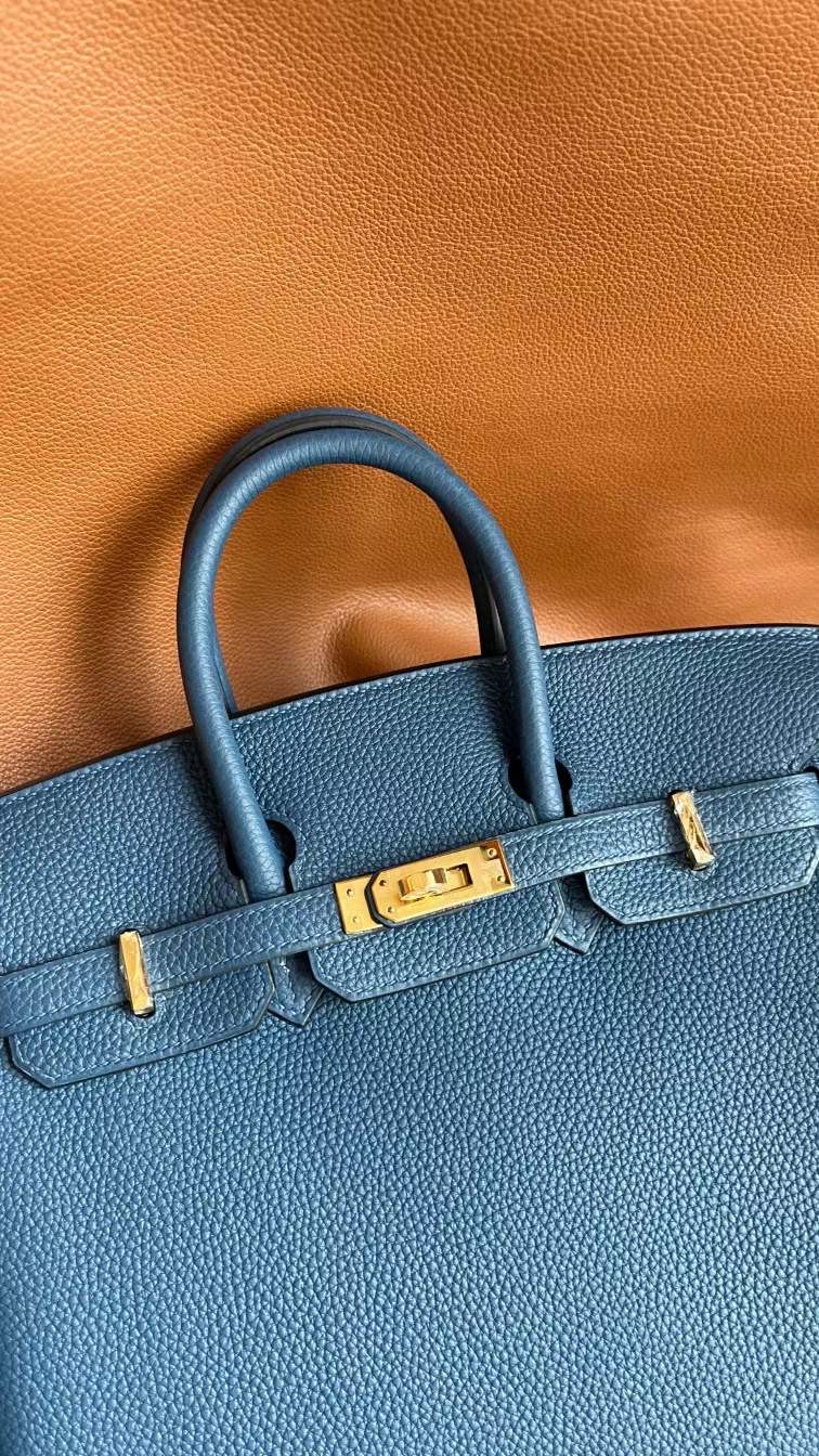 Bahrain HM BK 25cm togo S4深邃蓝 Deep Blue 金扣