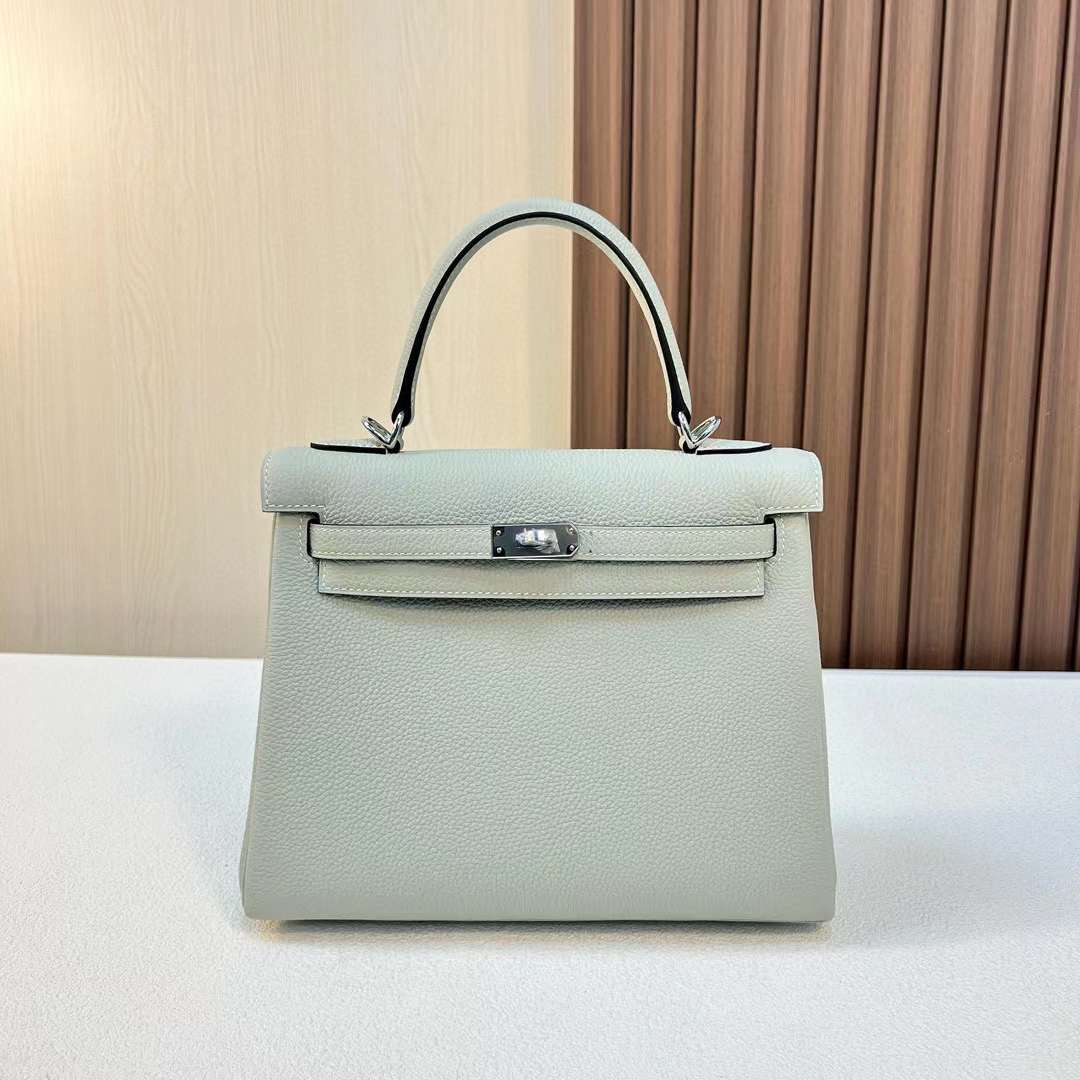 Qatar Doha Hermès KL 25 Togo 0W gris neve silver Hardware