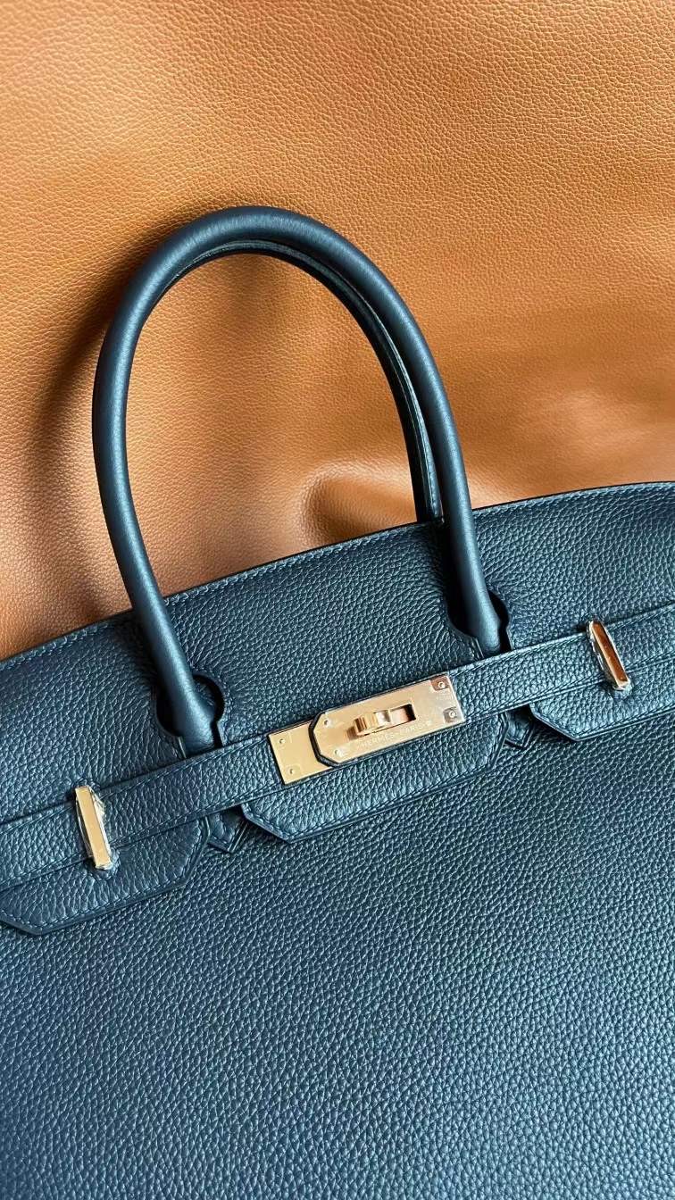 Qatar Doha Hermès BK 25 Togo 2Z Blue Nuit