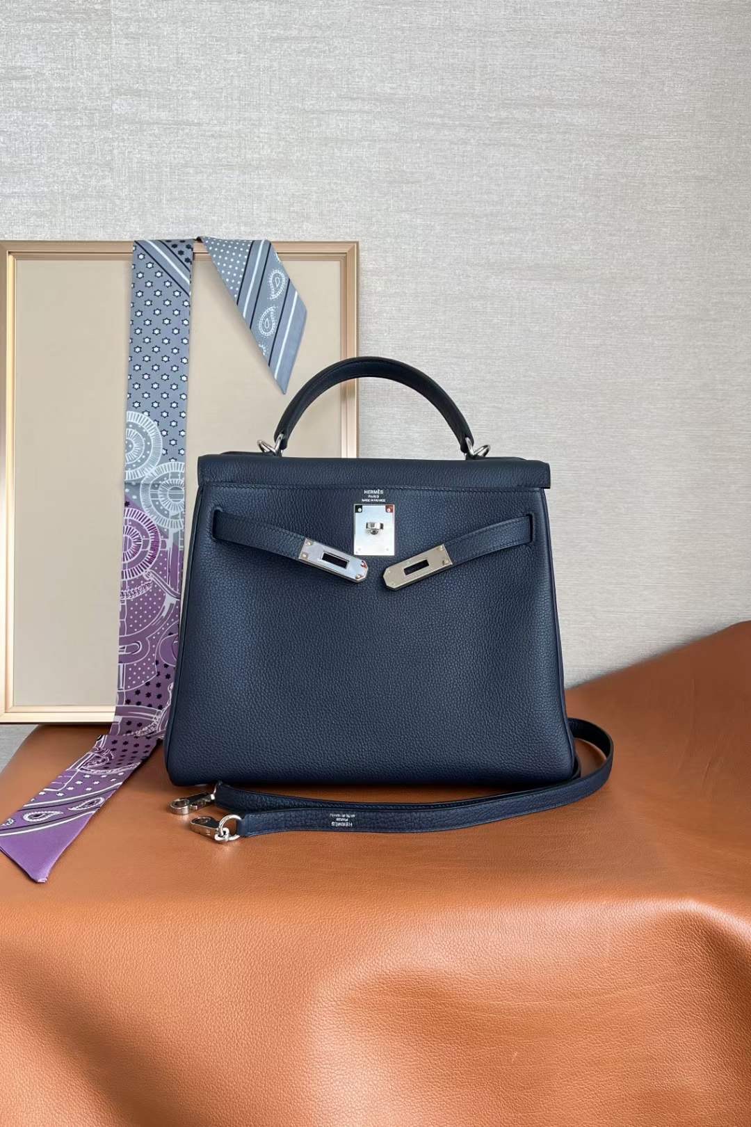 HM KL 28cm Togo 2Z Bleu nuit 午夜蓝