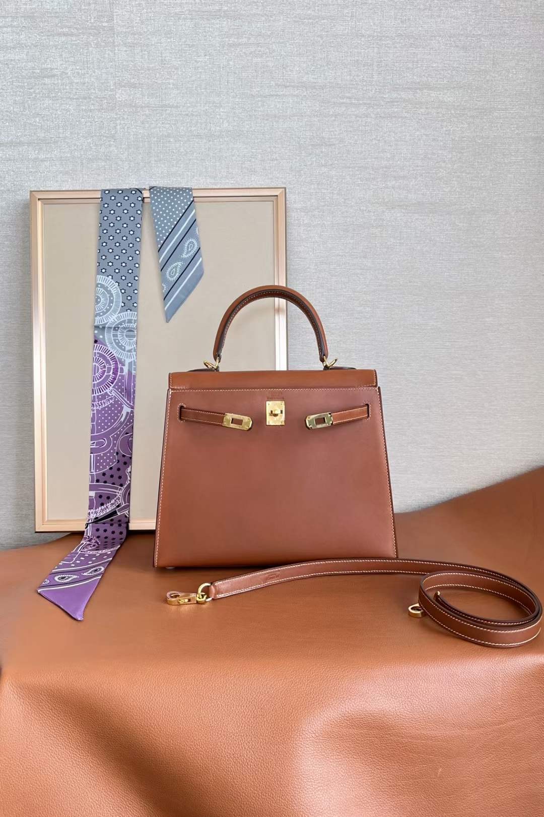 United Arab Emirates HM KL 28 Barenia Natural 马鞍皮 CC34 Fauve