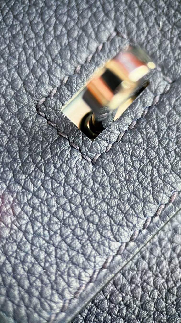 Qatar Doha Hermès BK 25 Togo 2Z Blue Nuit