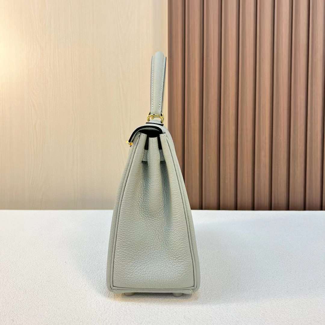 Qatar Doha Hermès KL 25 Togo 0W gris neve Gold Hardware