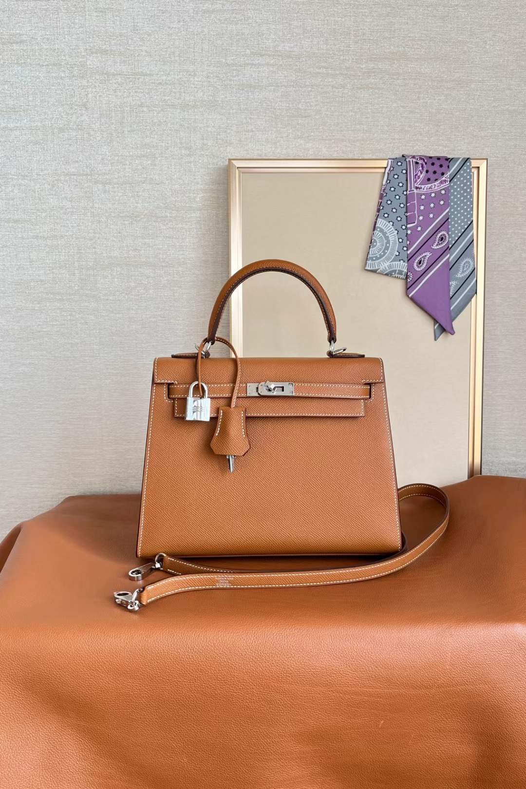 HM kl 28cm epsom ck37 Gold
