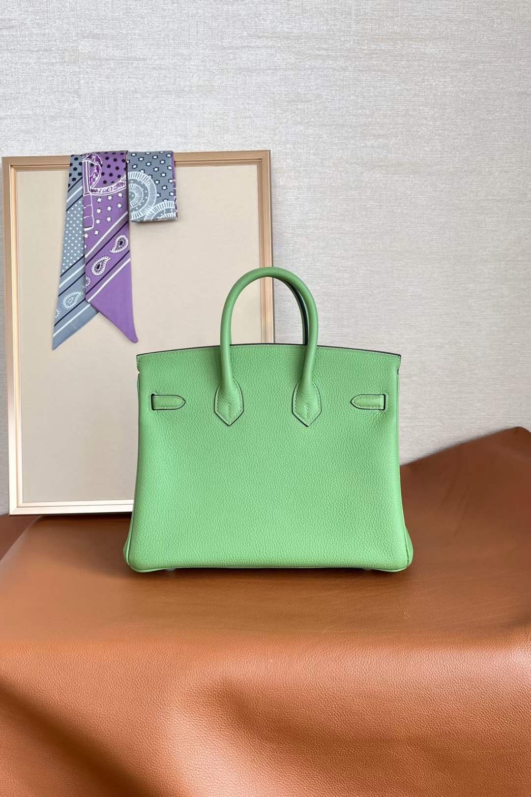 Hong Kong HM luxury bk 25cm togo 3I  Vert Criquet
