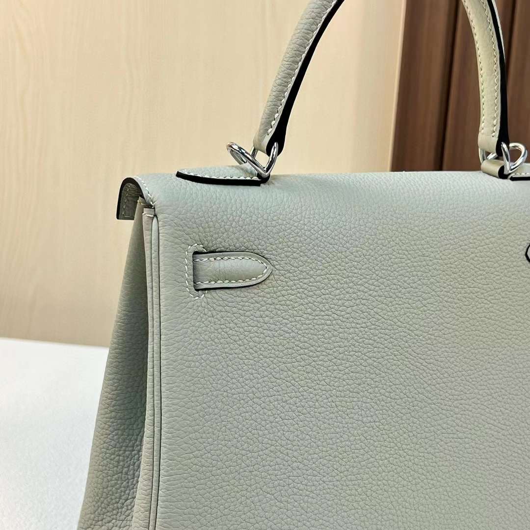 Qatar Doha Hermès KL 25 Togo 0W gris neve silver Hardware