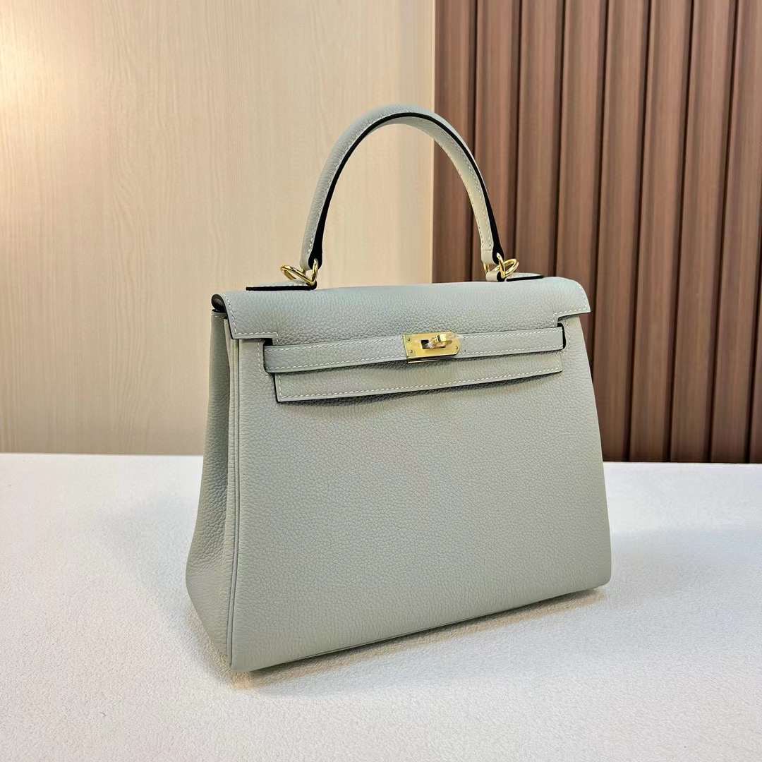 Qatar Doha Hermès KL 25 Togo 0W gris neve Gold Hardware