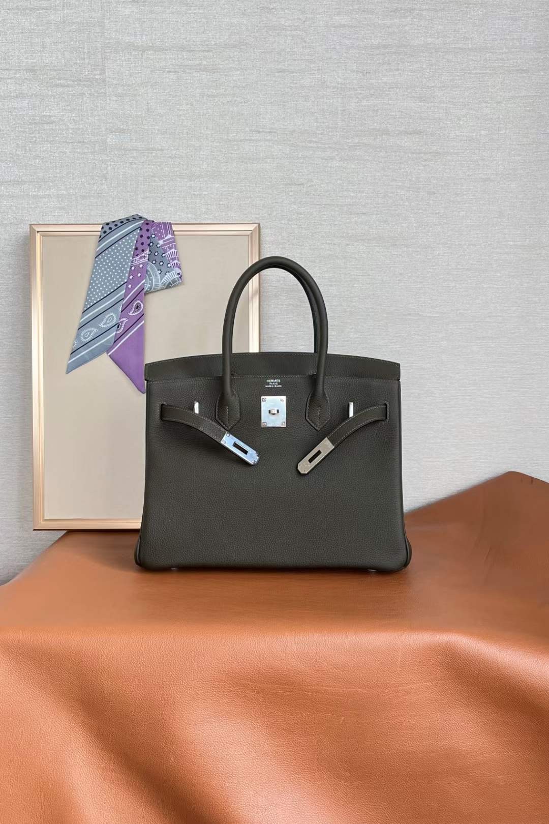 Vietnam Hanoi HM BK 25cm Togo C6 Vert De Gris 灰绿色