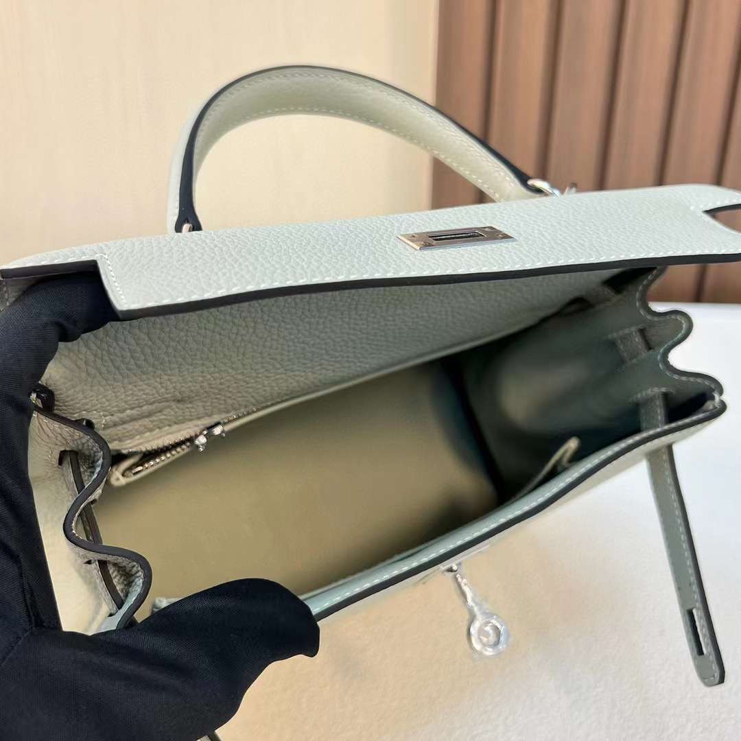 Qatar Doha Hermès KL 25 Togo 0W gris neve silver Hardware