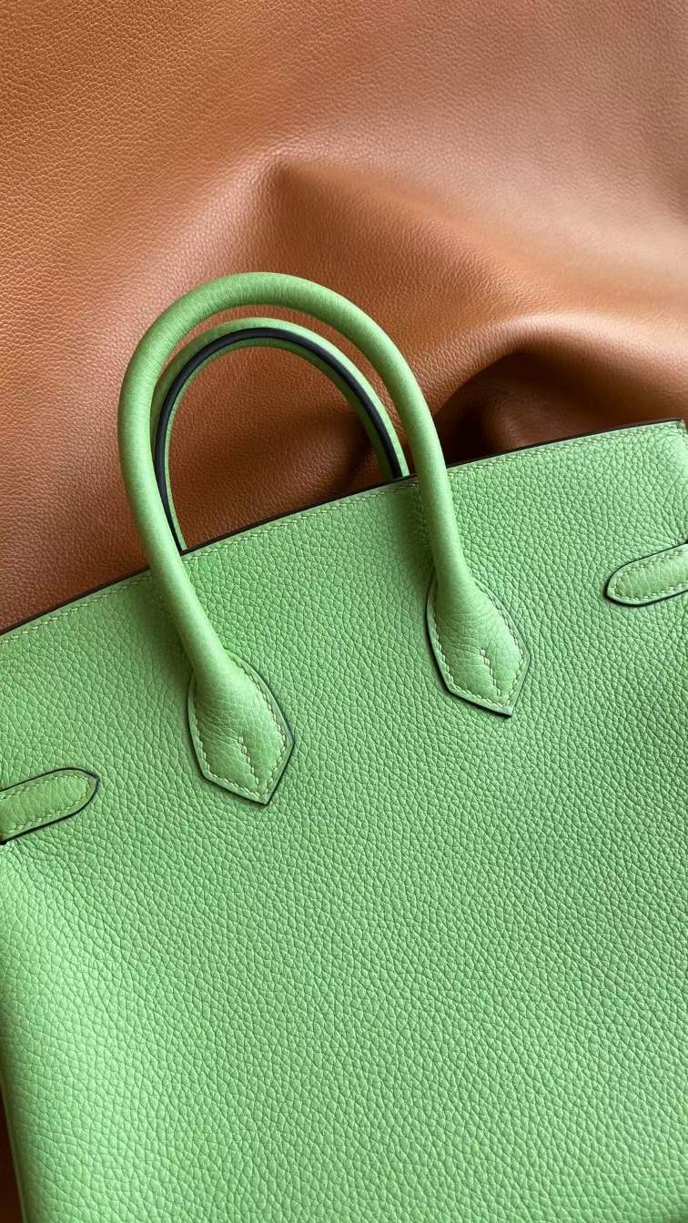 Hong Kong HM luxury bk 25cm togo 3I  Vert Criquet