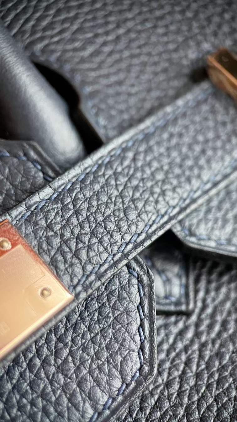 Qatar Doha Hermès BK 25 Togo 2Z Blue Nuit