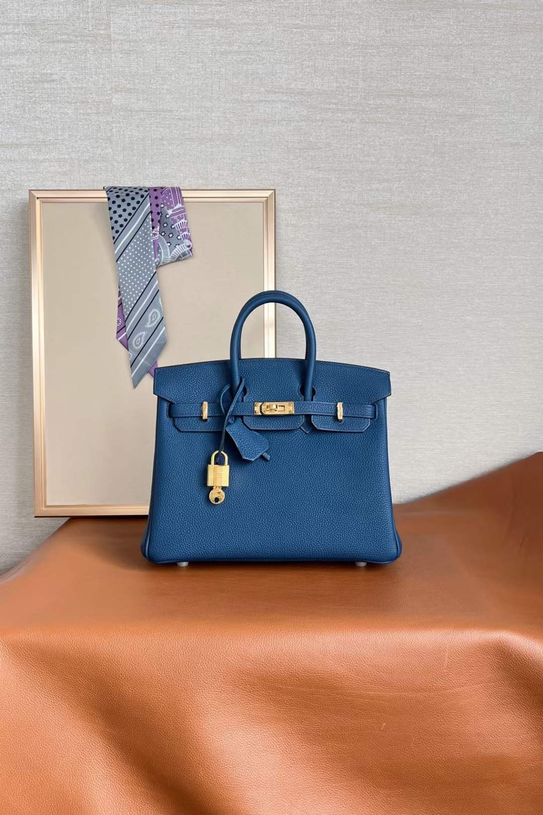 Bahrain HM BK 25cm togo S4深邃蓝 Deep Blue 金扣