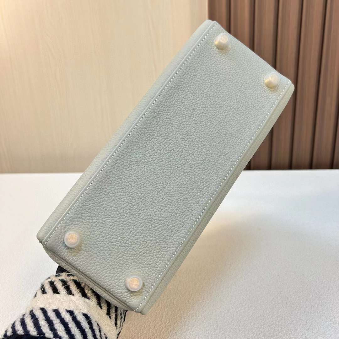 Qatar Doha Hermès KL 25 Togo 0W gris neve Gold Hardware