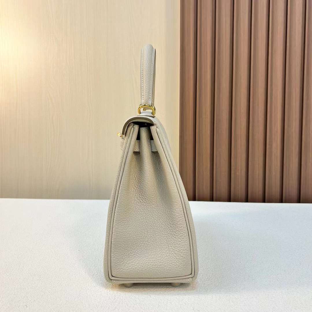 Qatar Doha Hermès KL 25 Togo Ck10 Craie 奶昔白 Gold Hardware