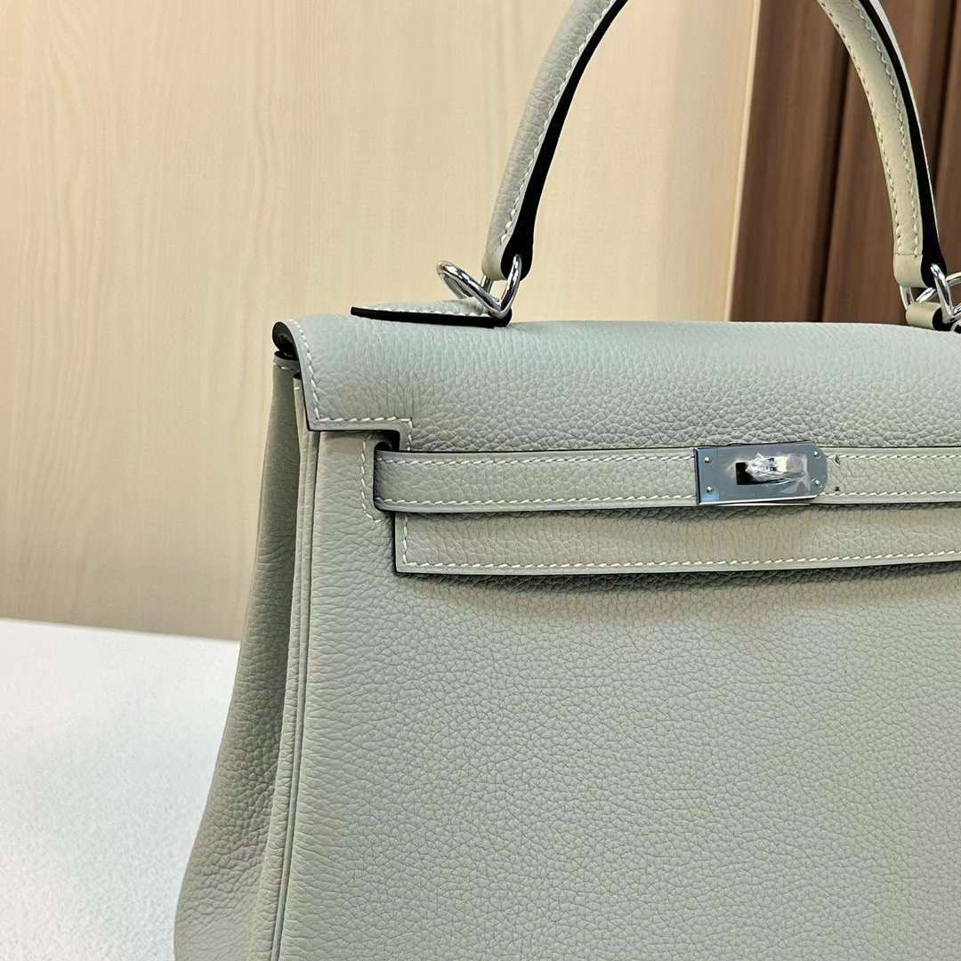 Qatar Doha Hermès KL 25 Togo 0W gris neve silver Hardware