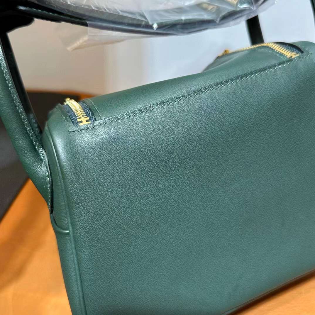 Mini LD 19cm Swift V0 Vert rousseau 卢梭绿内拼孔雀绿 金扣 一级工艺 全手工蜡线缝 Ghw