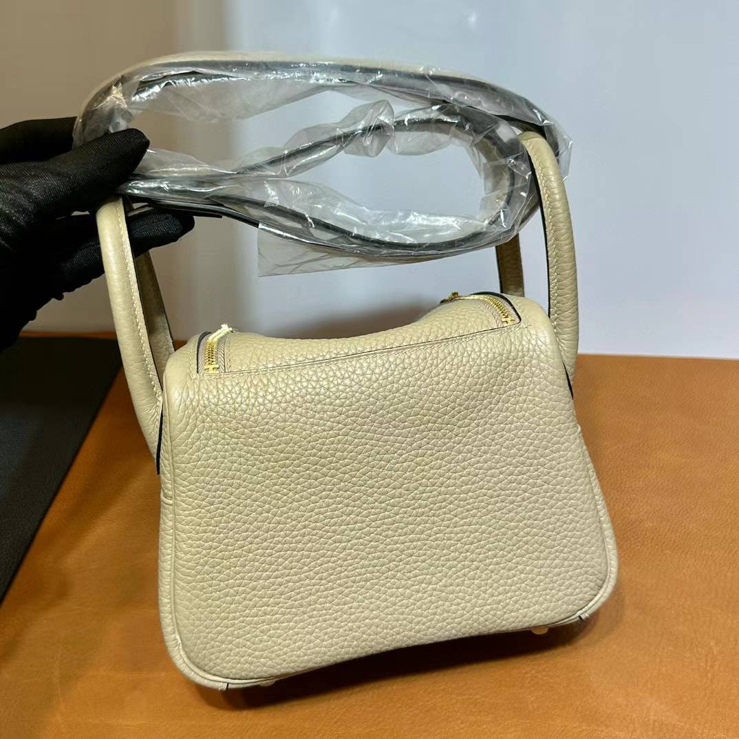 Mini LD 19cm Clemence S2风衣灰 金扣  一级工艺 全手工蜡线缝 Ghw
