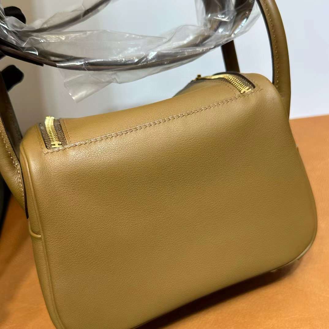MiniLD 19cm Swift 3G栗子色内拼4B饼干色 金扣 一级工艺 全手工蜡线缝 Ghw