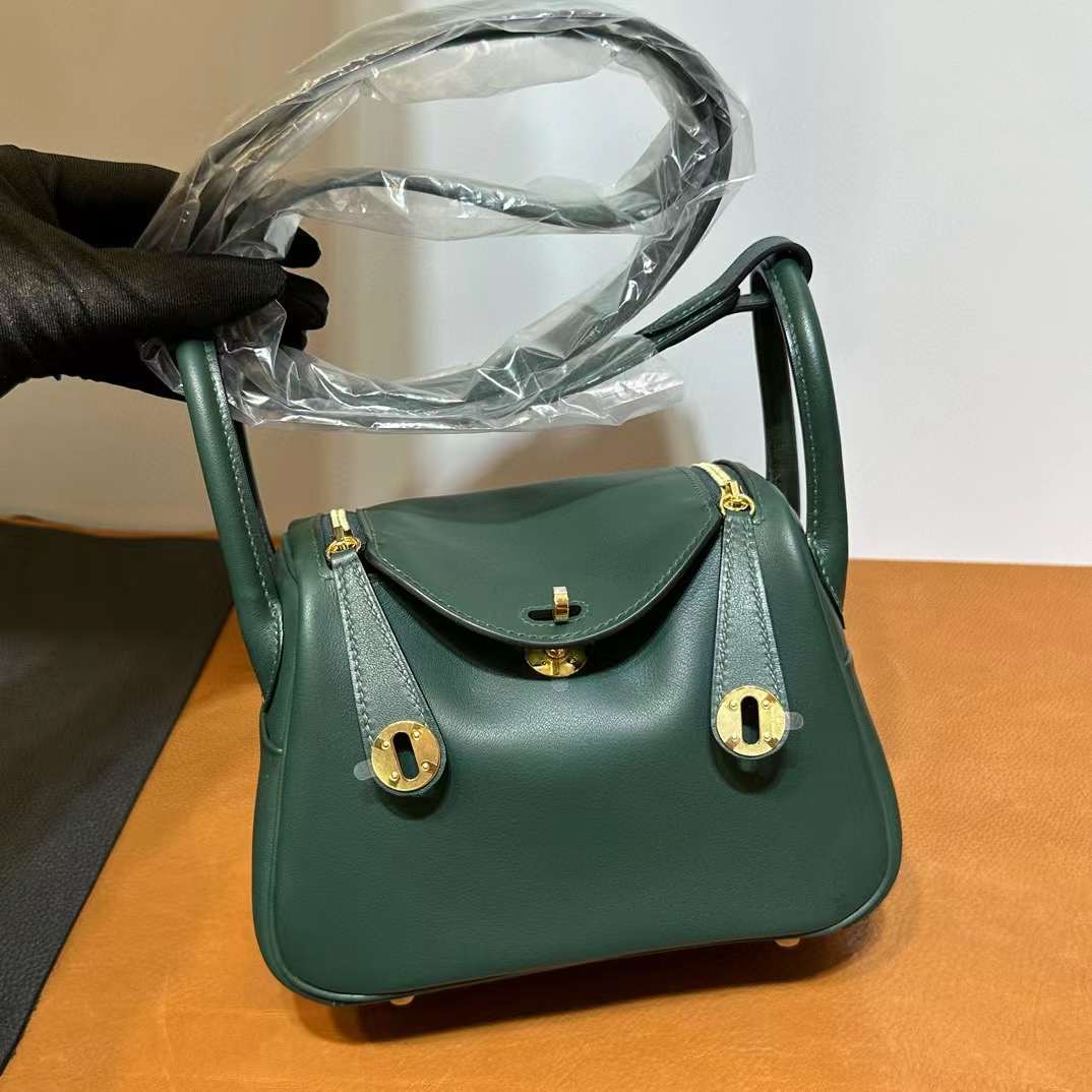 Mini LD 19cm Swift V0 Vert rousseau 卢梭绿内拼孔雀绿 金扣 一级工艺 全手工蜡线缝 Ghw