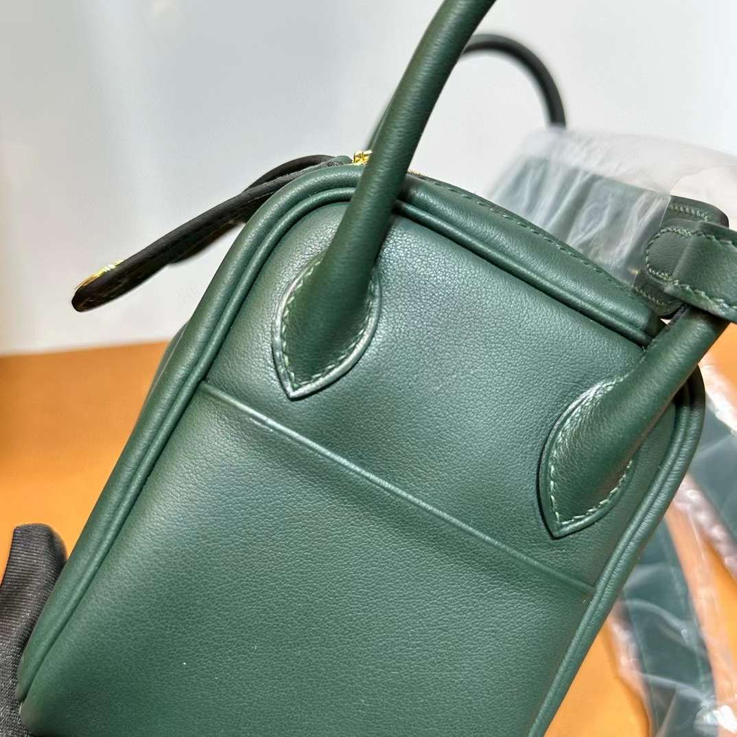 Mini LD 19cm Swift V0 Vert rousseau 卢梭绿内拼孔雀绿 金扣 一级工艺 全手工蜡线缝 Ghw