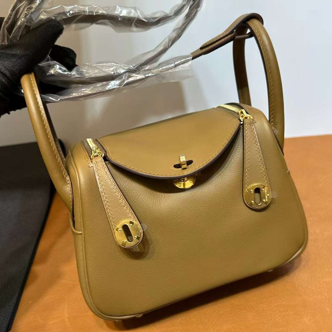 MiniLD 19cm Swift 3G栗子色内拼4B饼干色 金扣 一级工艺 全手工蜡线缝 Ghw