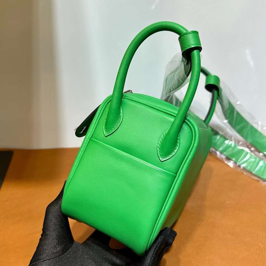 Mini LD 19cm Swift 1K Bambou 竹子绿 银扣 一级工艺 全手工蜡线缝 Phw