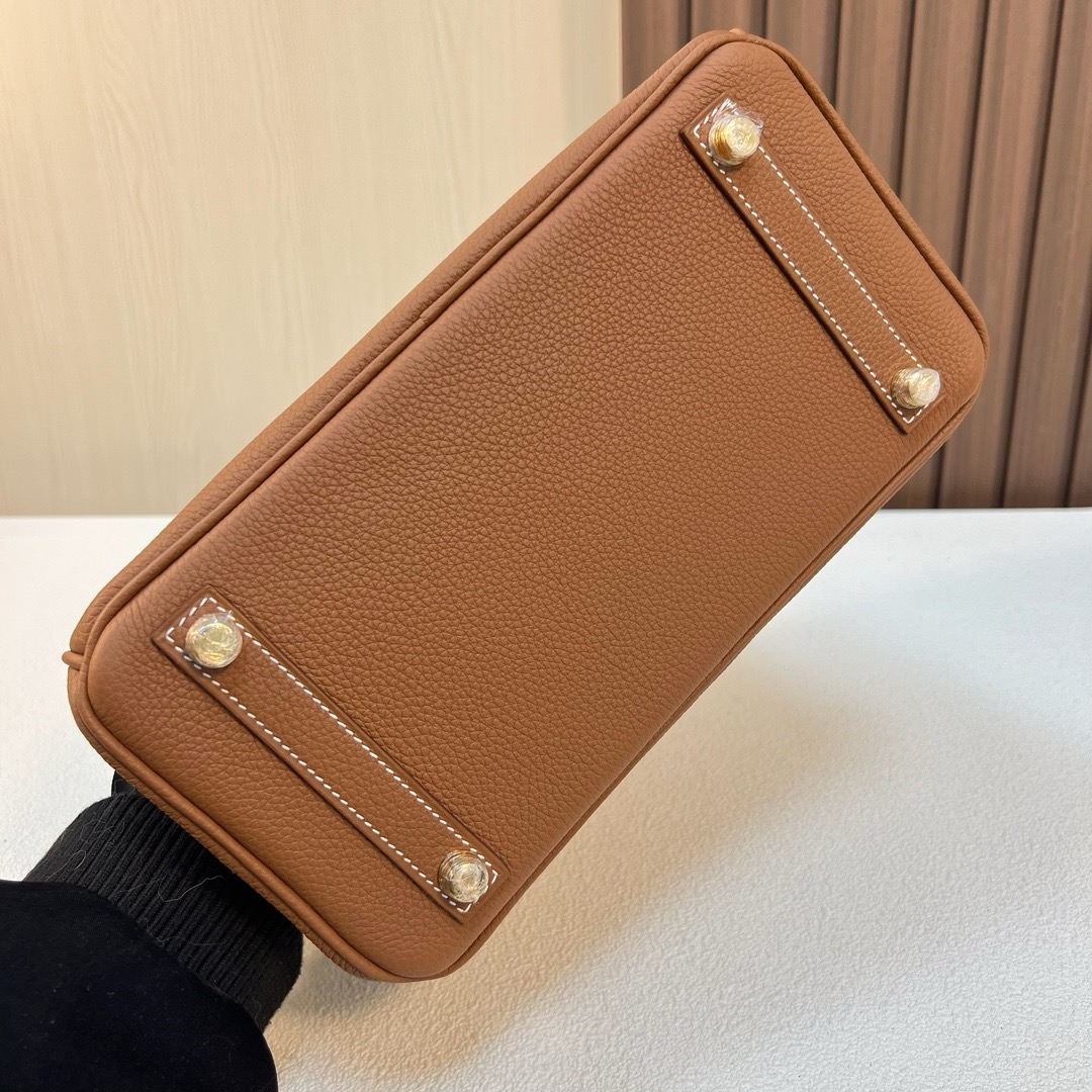 HM BK 25cm Togo皮 原厂小牛皮 CC37金棕色 金扣 全手工蜡线缝 Ghw