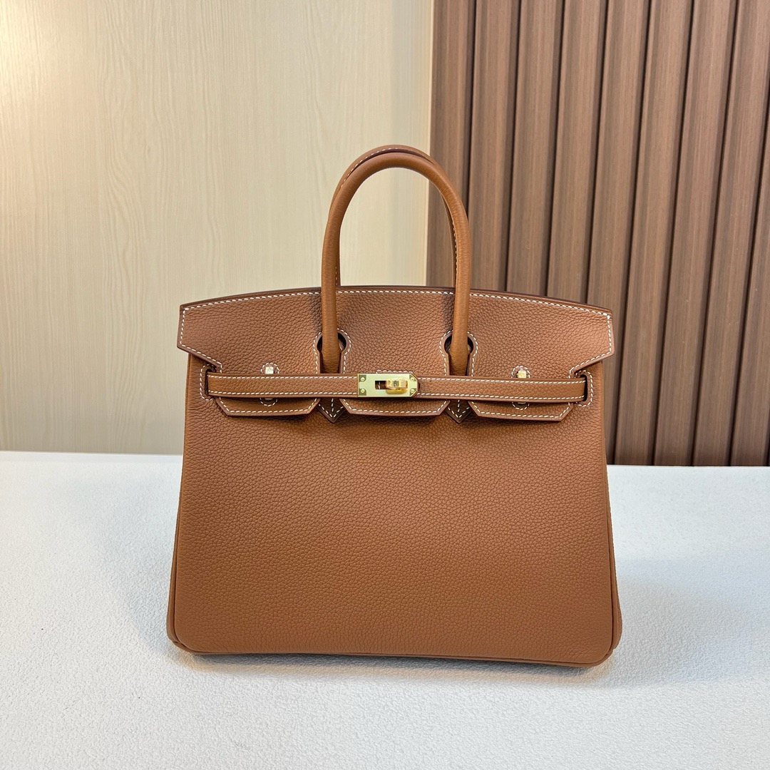 HM BK 25cm Togo皮 原厂小牛皮 CC37金棕色 金扣 全手工蜡线缝 Ghw