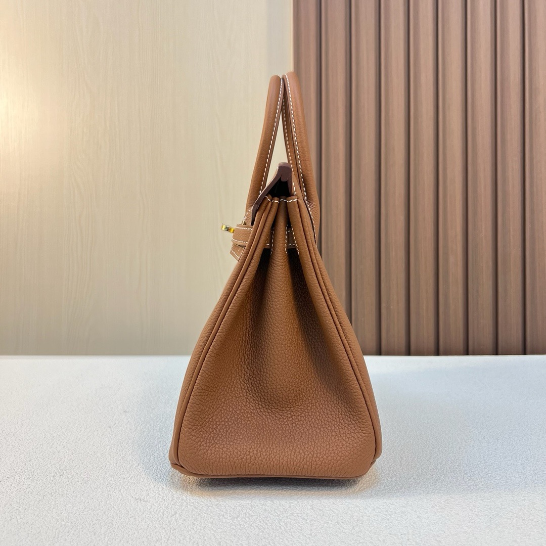 HM BK 25cm Togo皮 原厂小牛皮 CC37金棕色 金扣 全手工蜡线缝 Ghw