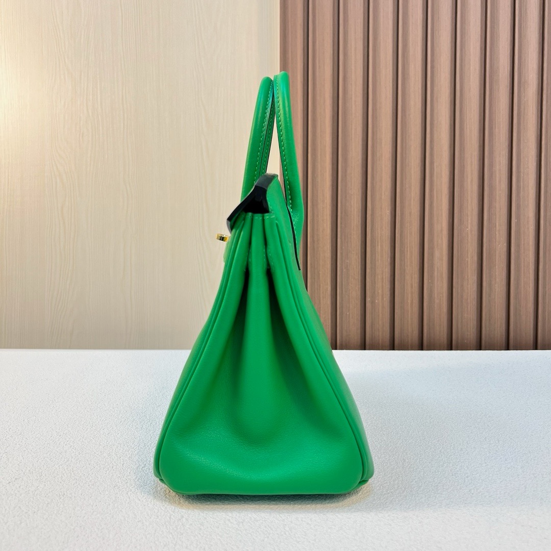 BK 25cm Swift 1K bamboo green 竹子绿 金扣 全手工蜡线缝 Ghw