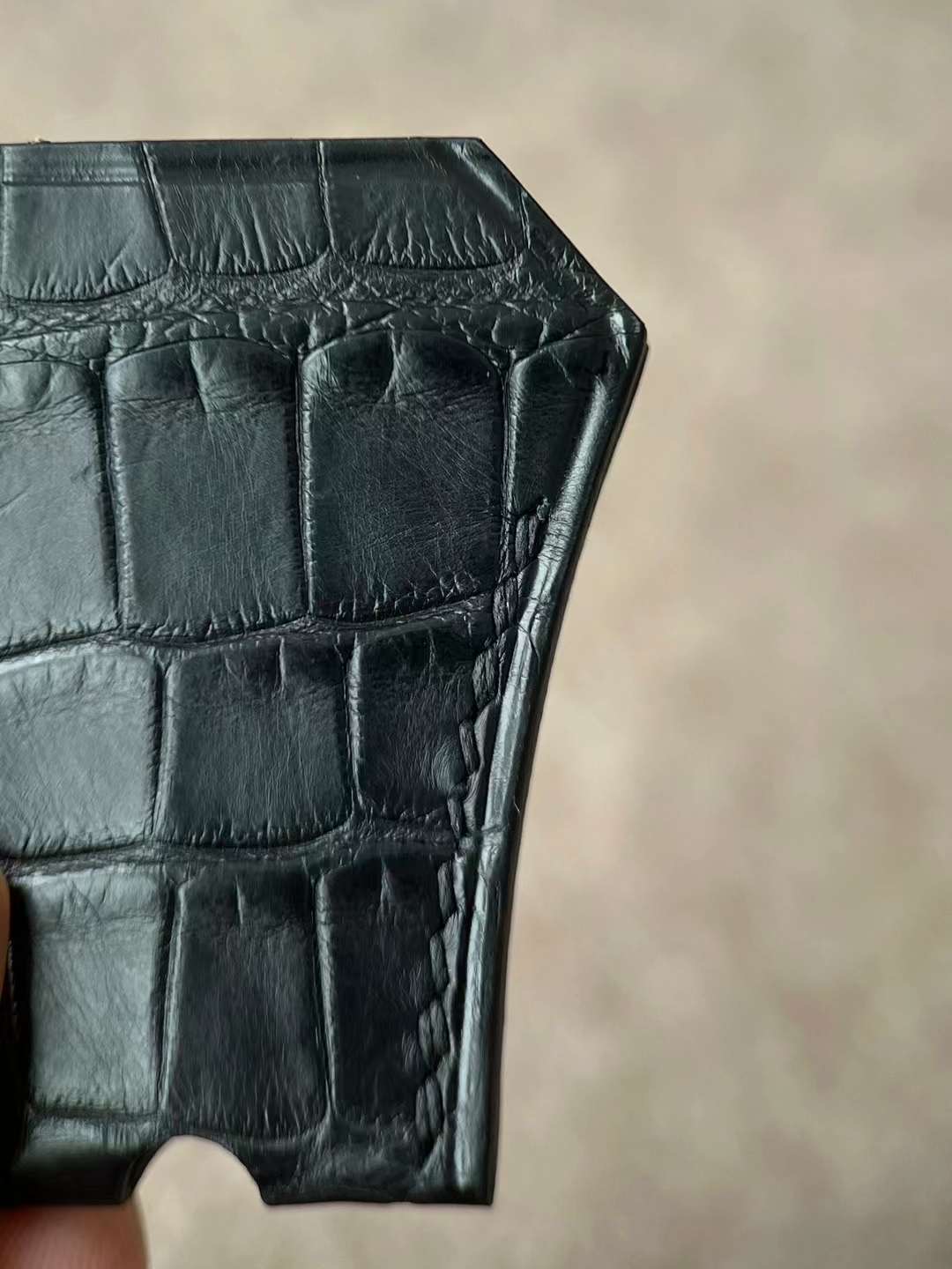 HM bk 20cm crocodile ck89 noir