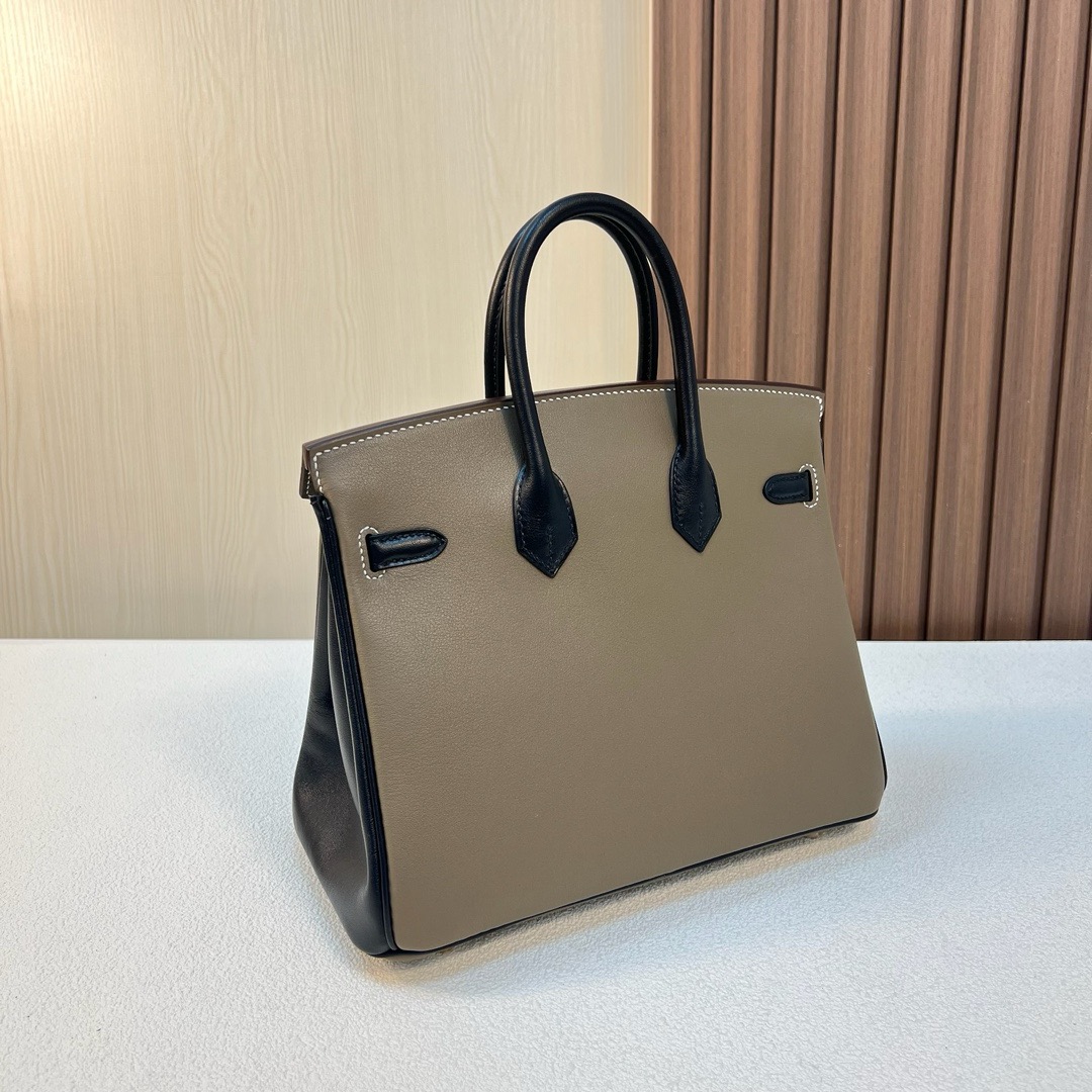 HM BK 25cm Swift 18大象灰 etoupe /89黑色 noir 拉丝金扣 全手工蜡线缝 BGhw