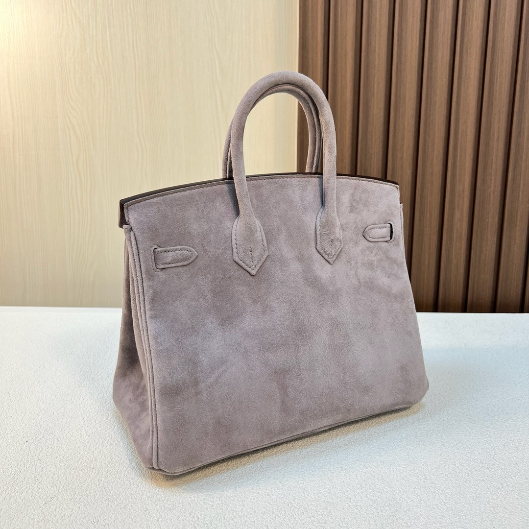 现 BK 25cm Suede 进口麂皮 M8 Griss Asphalte 沥青灰 银扣 全手工蜡线缝 Phw