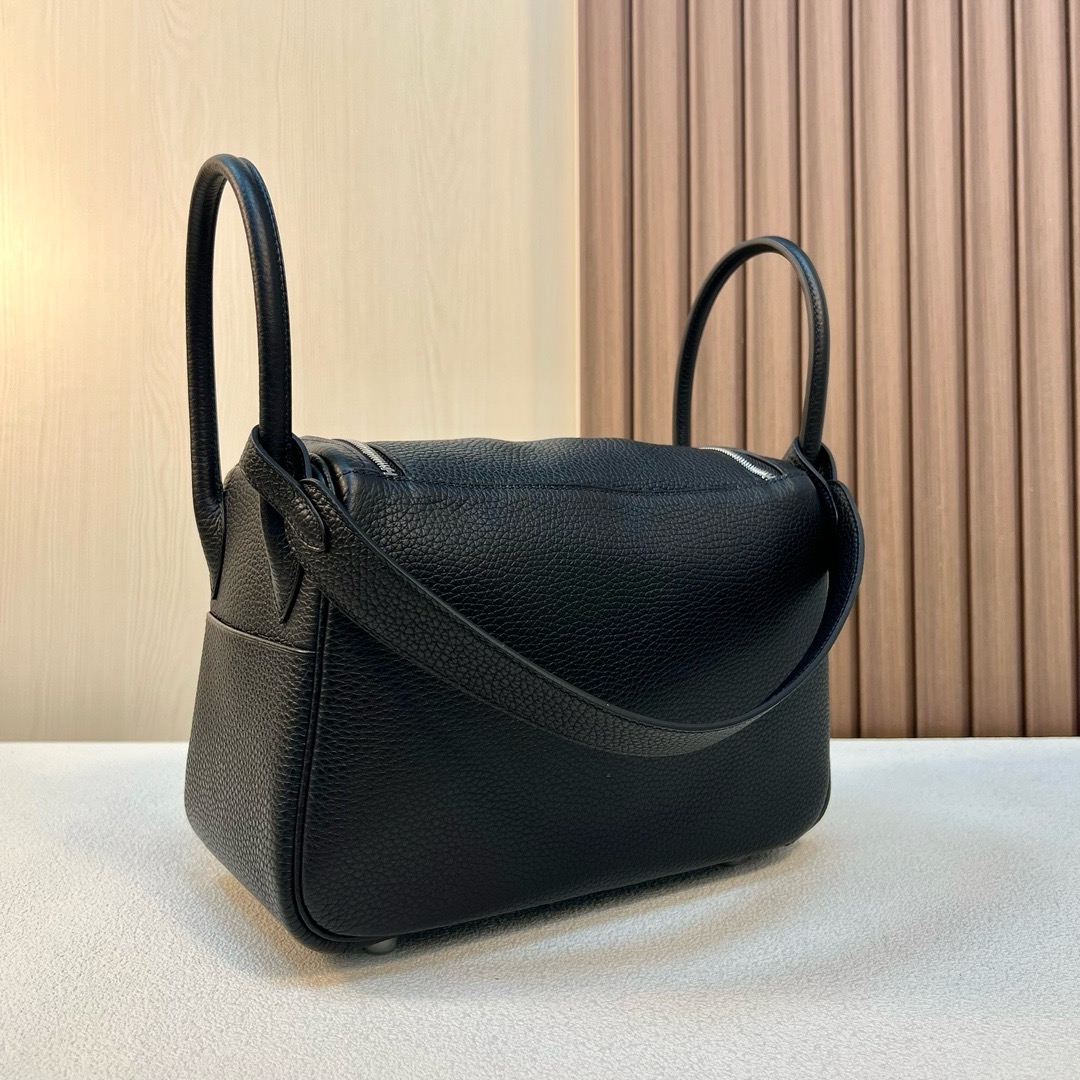 HM LD 26cm Clemence 原厂TC 大牛皮 CK89黑色 银扣 全手工蜡线缝 Phw