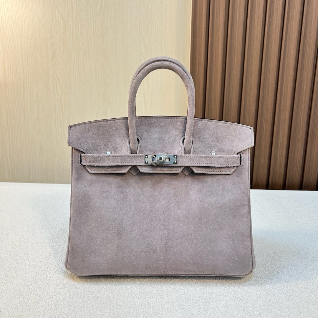现 BK 25cm Suede 进口麂皮 M8 Griss Asphalte 沥青灰 银扣 全手工蜡线缝 Phw