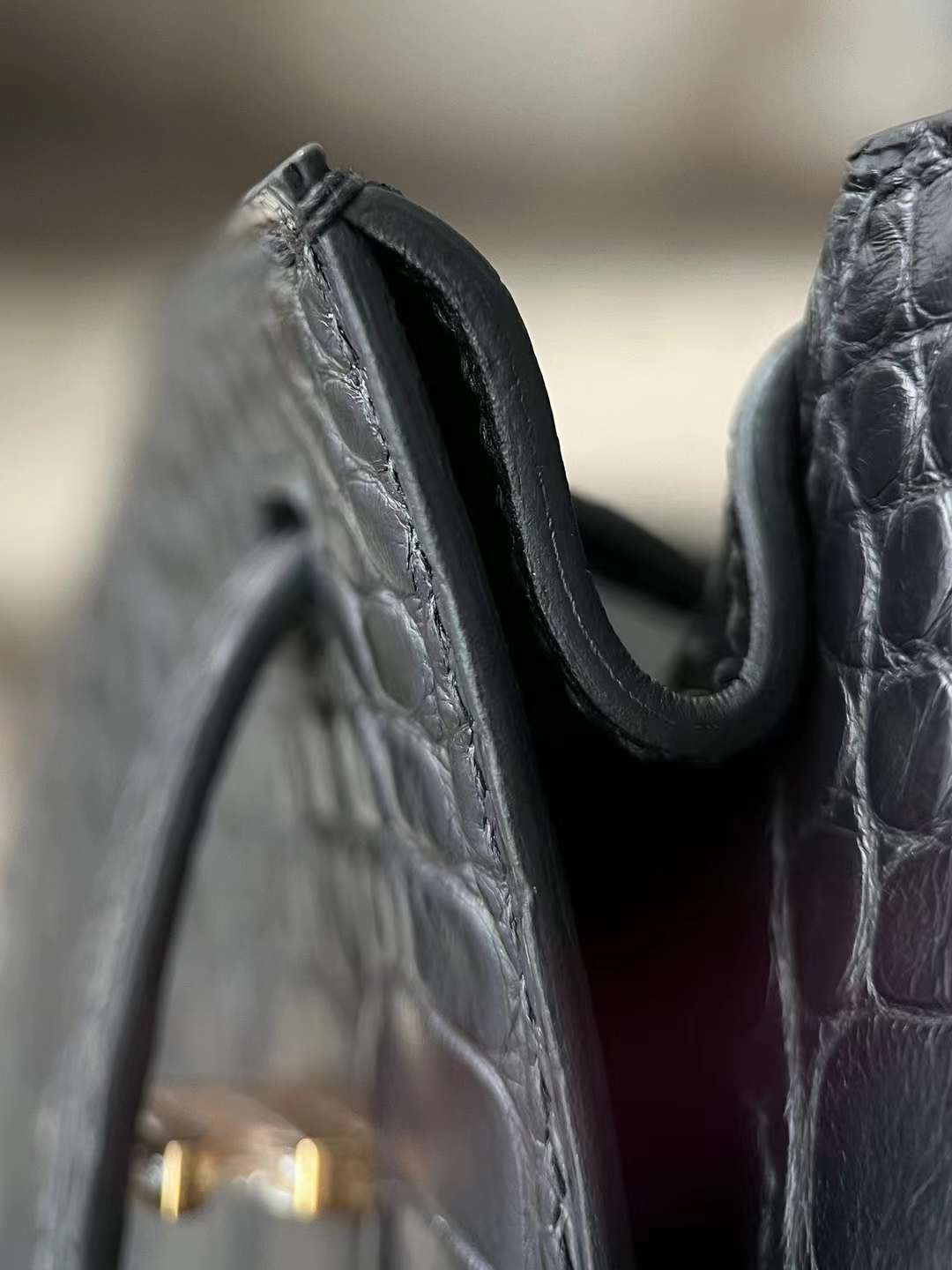 HM bk 20cm crocodile ck89 noir