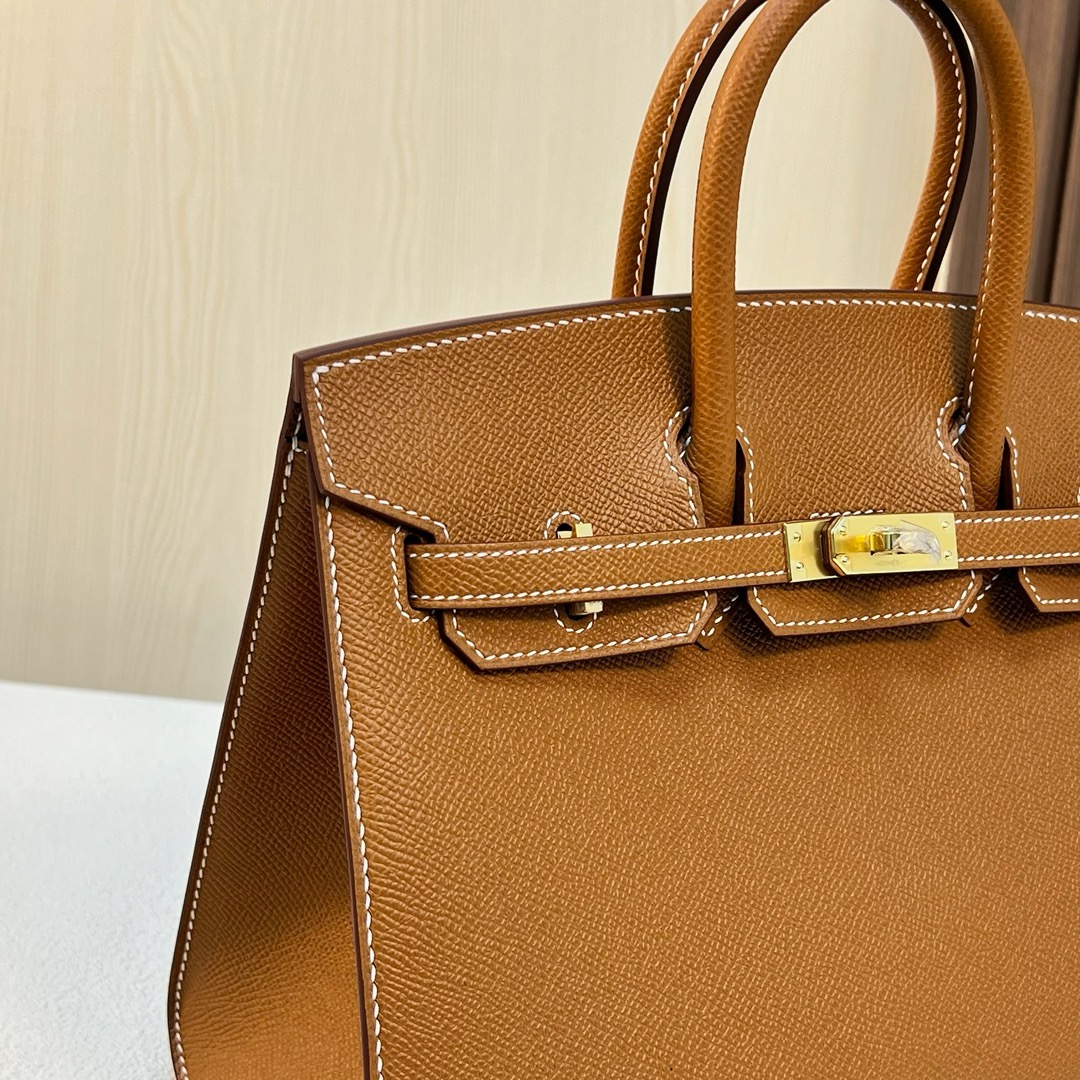 HM BK 25cm 外缝 Sellier Epsom Ck37 Gold 金棕色