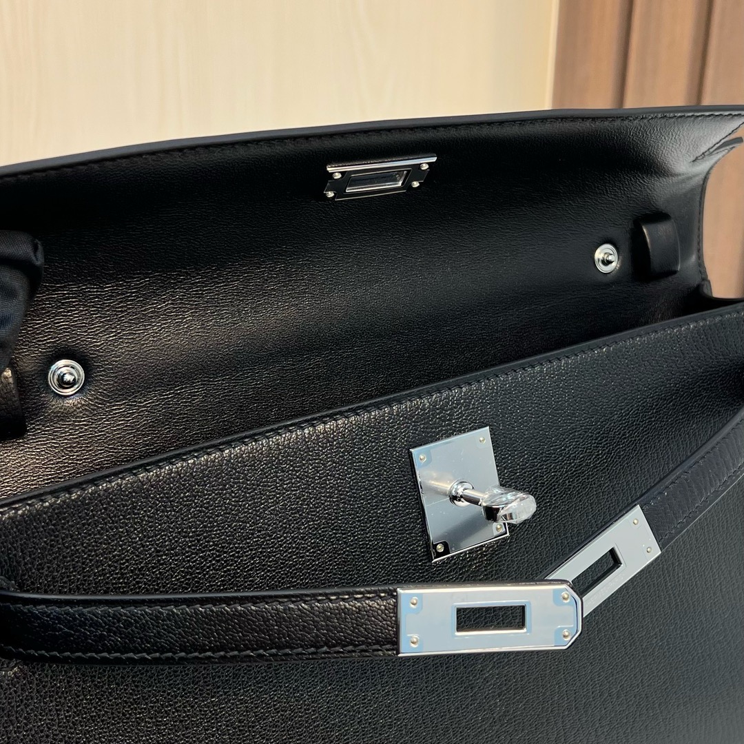 HM KL Elan 27cm Chevre 进口山羊皮 CK89 Noir 黑色