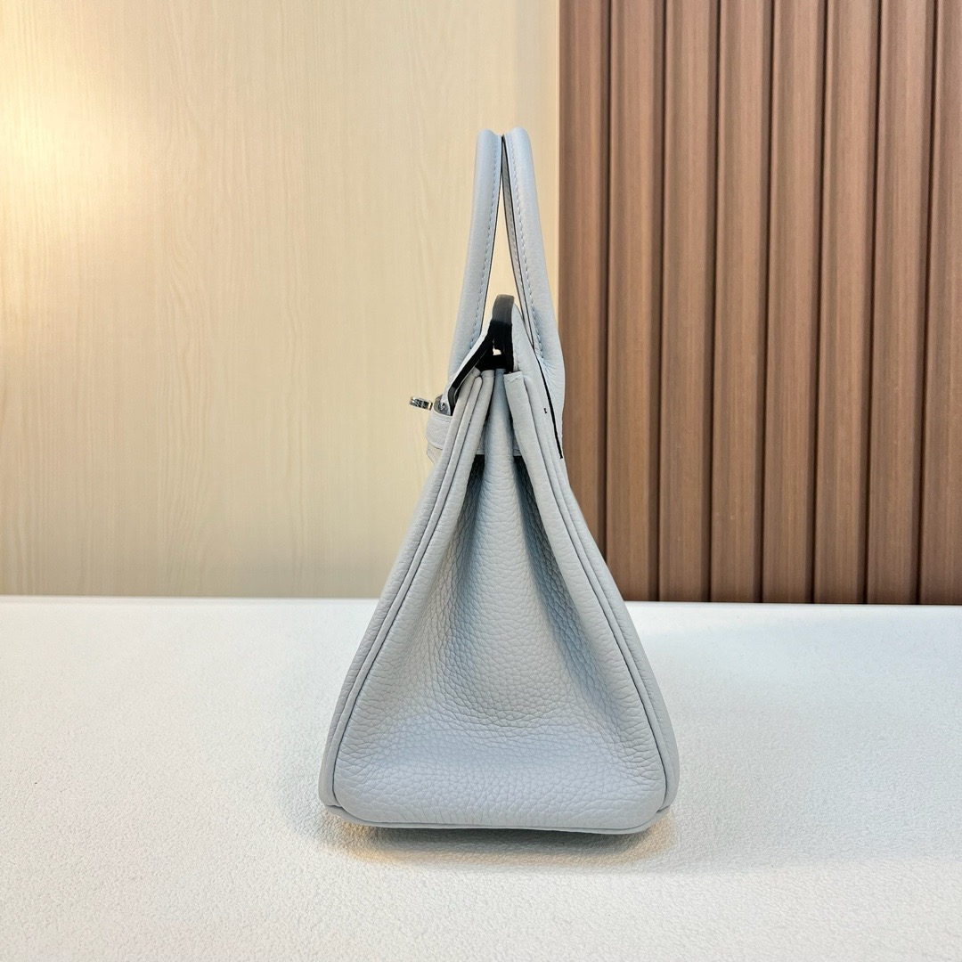 Bk25cm Clemence 原厂进口tc大牛皮 08 Bleu pale 圣杯蓝