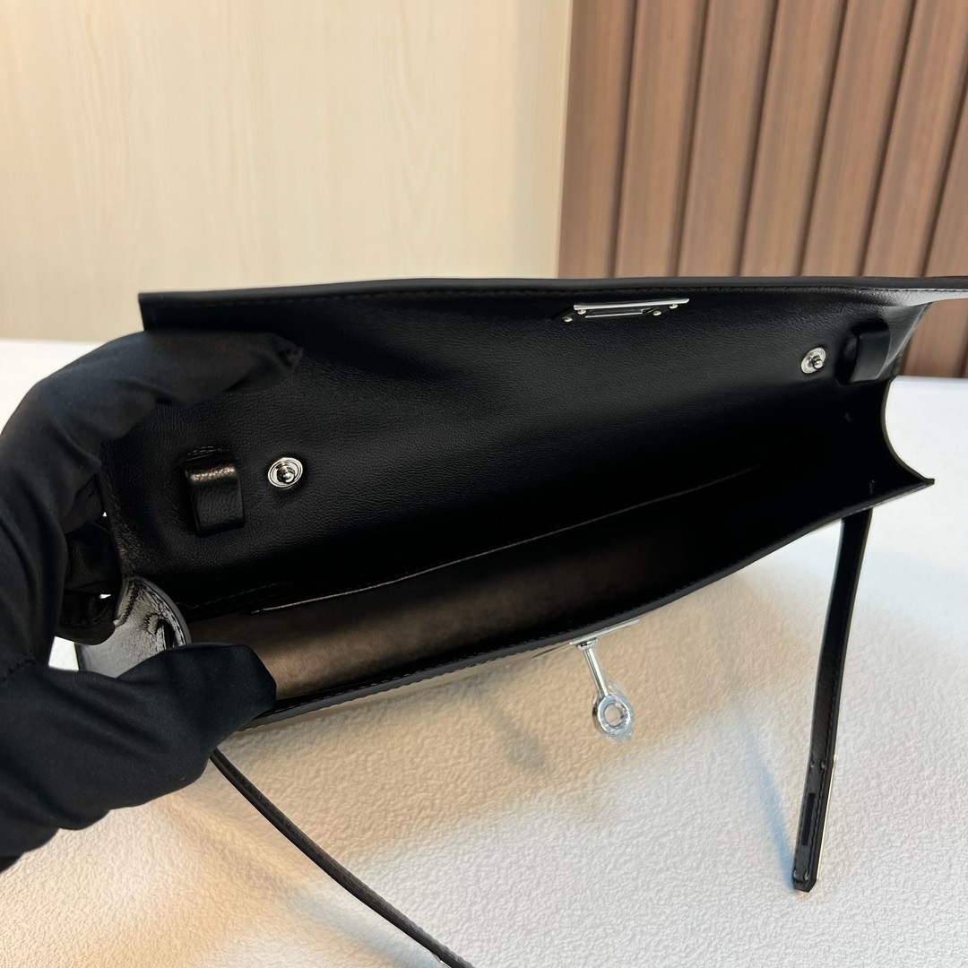 HM KL Elan 27cm Chevre 进口山羊皮 CK89 Noir 黑色