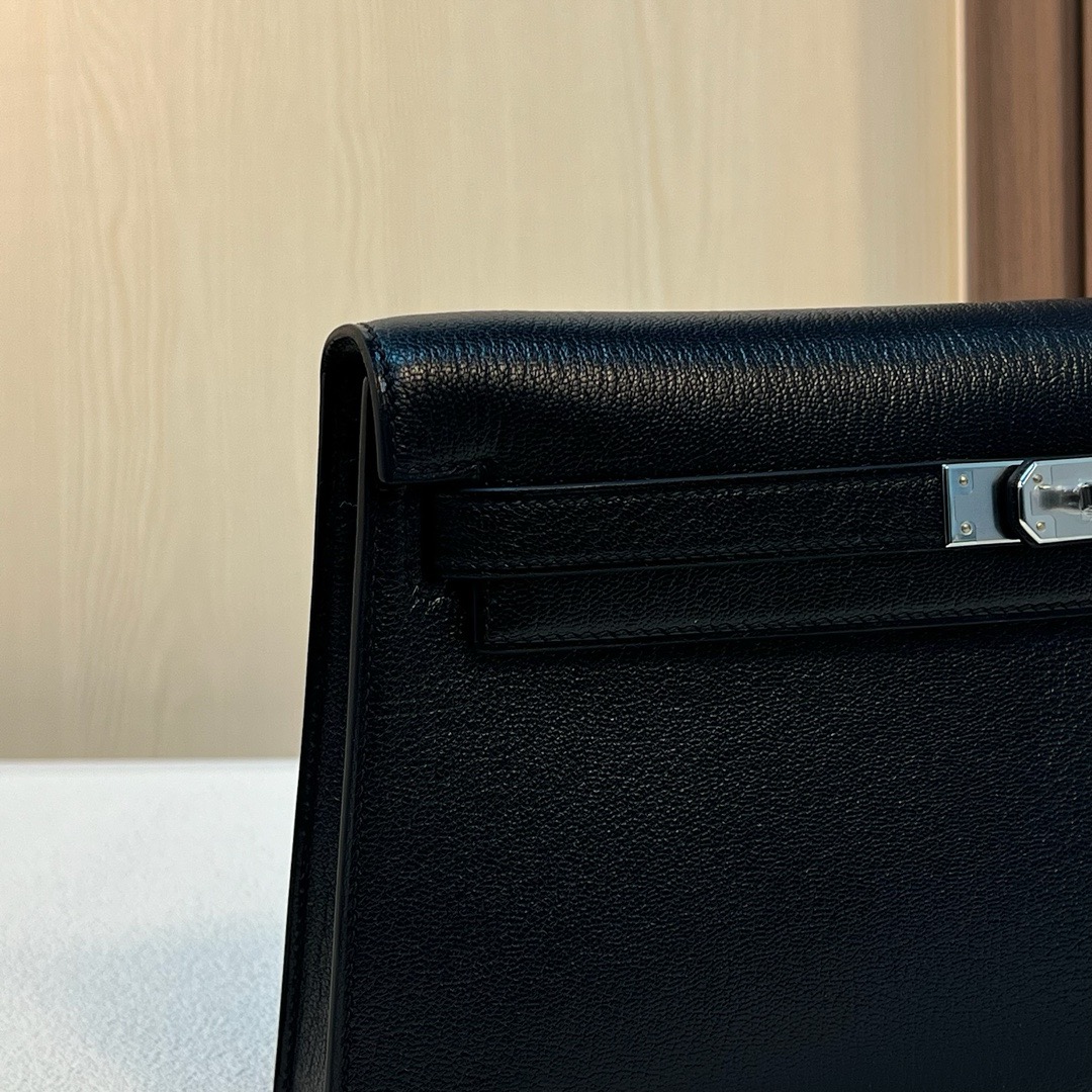 HM KL Elan 27cm Chevre 进口山羊皮 CK89 Noir 黑色