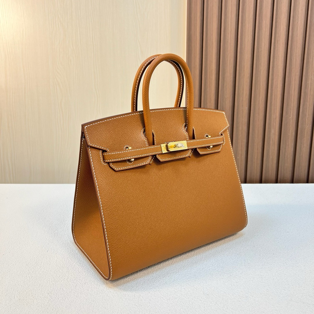HM BK 25cm 外缝 Sellier Epsom Ck37 Gold 金棕色