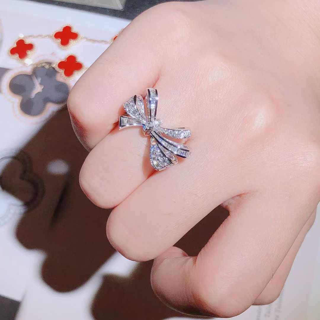 Tilda's Bow Double Knot Diamond Ring