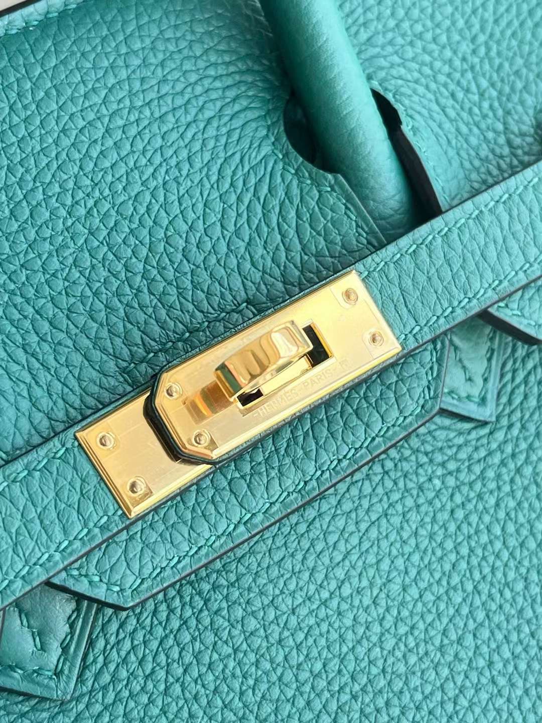 Qatar HM BK25 7F 孔雀绿togo 金扣
